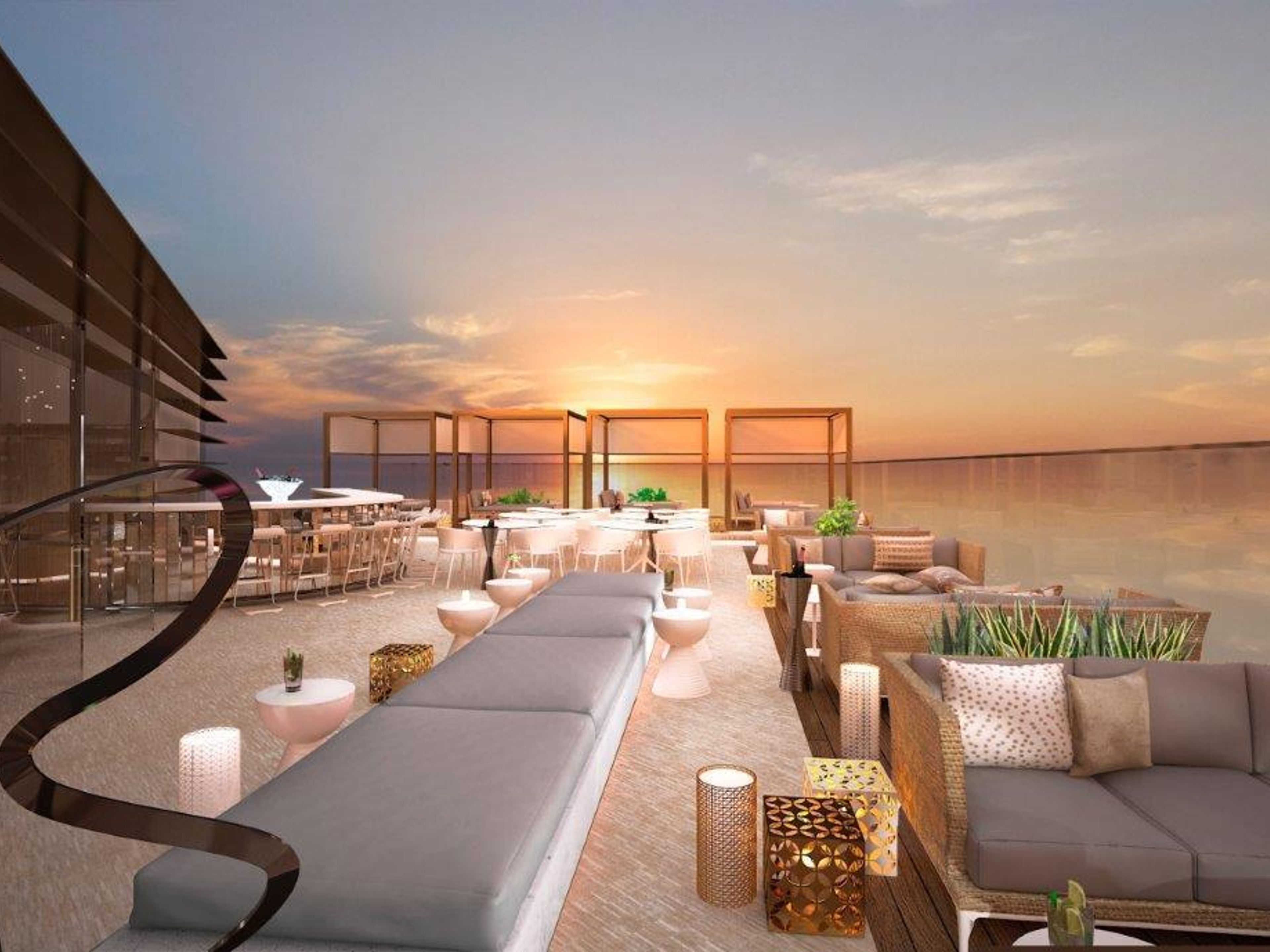 Отель ROYALTON HABANA PASEO DEL PRADOTerrace´s with city and sea view details
