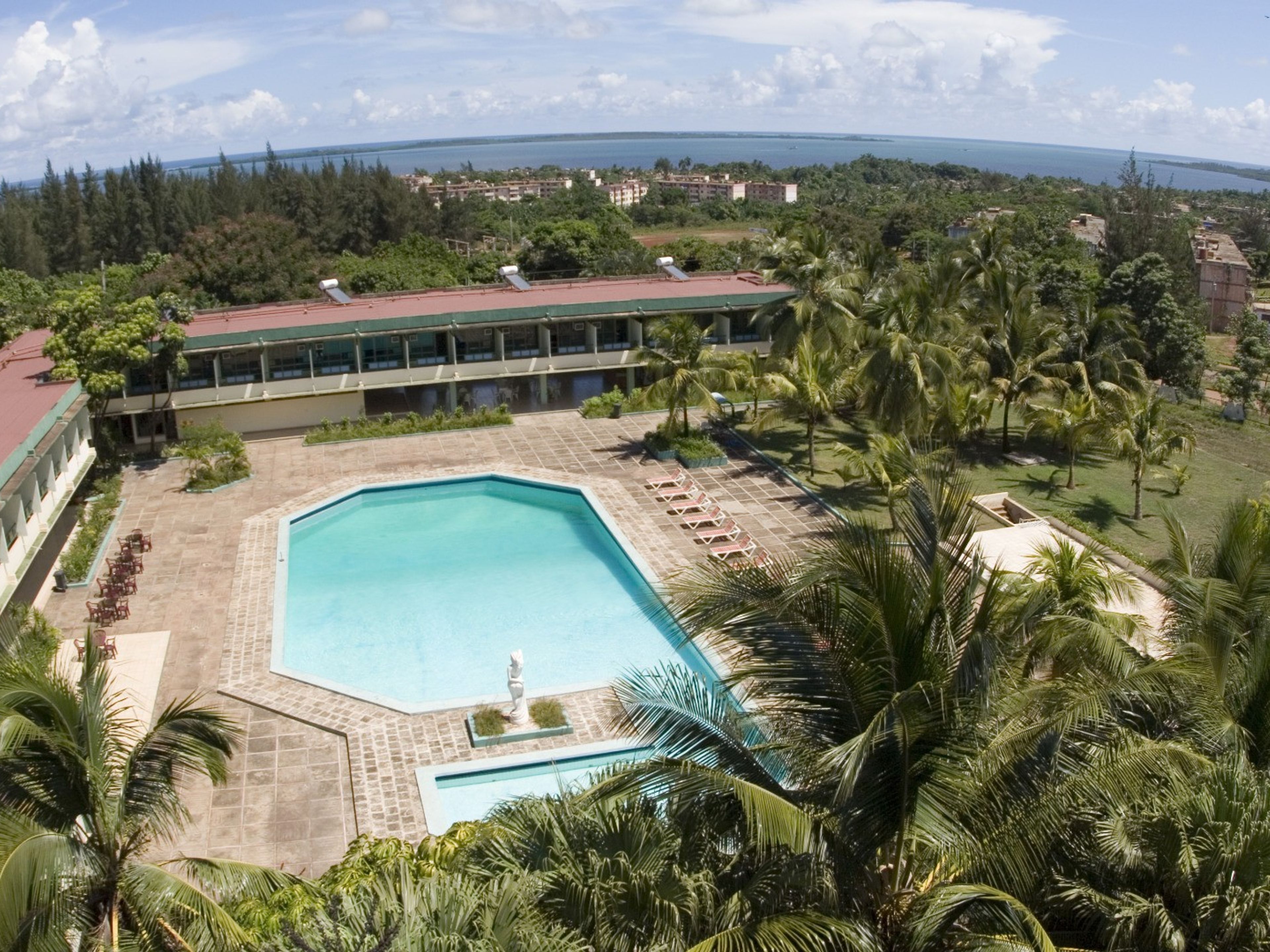 ISLAZUL MIRAFLORES HotelPanoramic aereal hotel & pool view