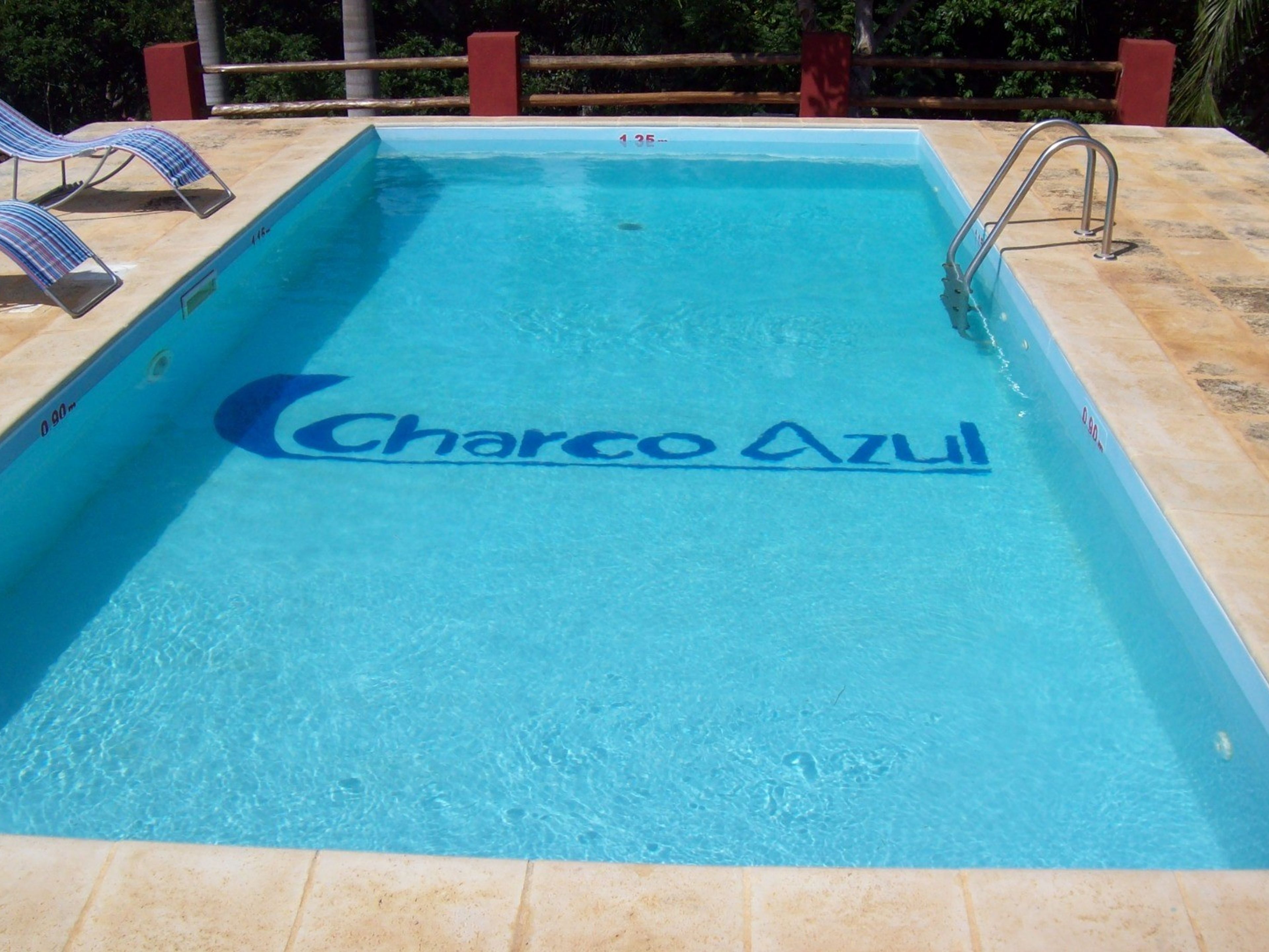 Charco Azul EcolodgeSwimming pool view
