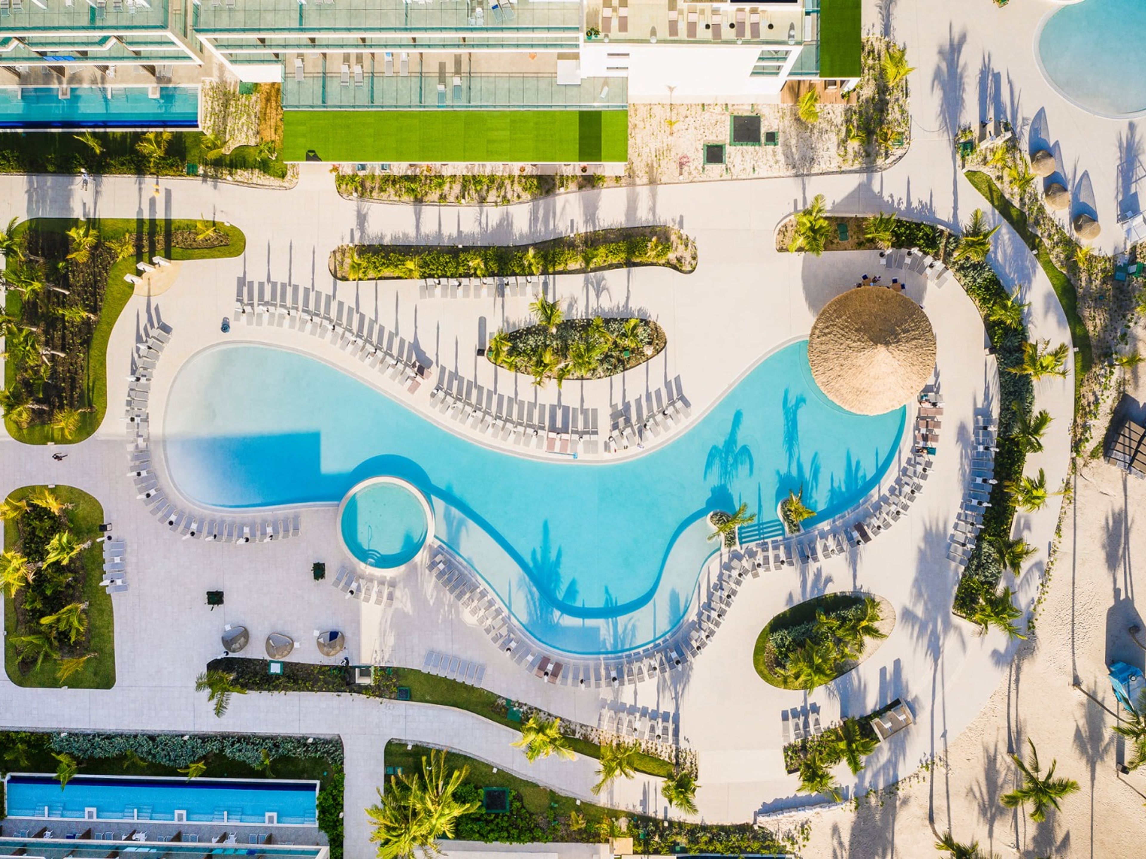 Hotel SERENADE PUNTA CANA BEACH & SPA  RESORT.Hotel's pool panoramic view.