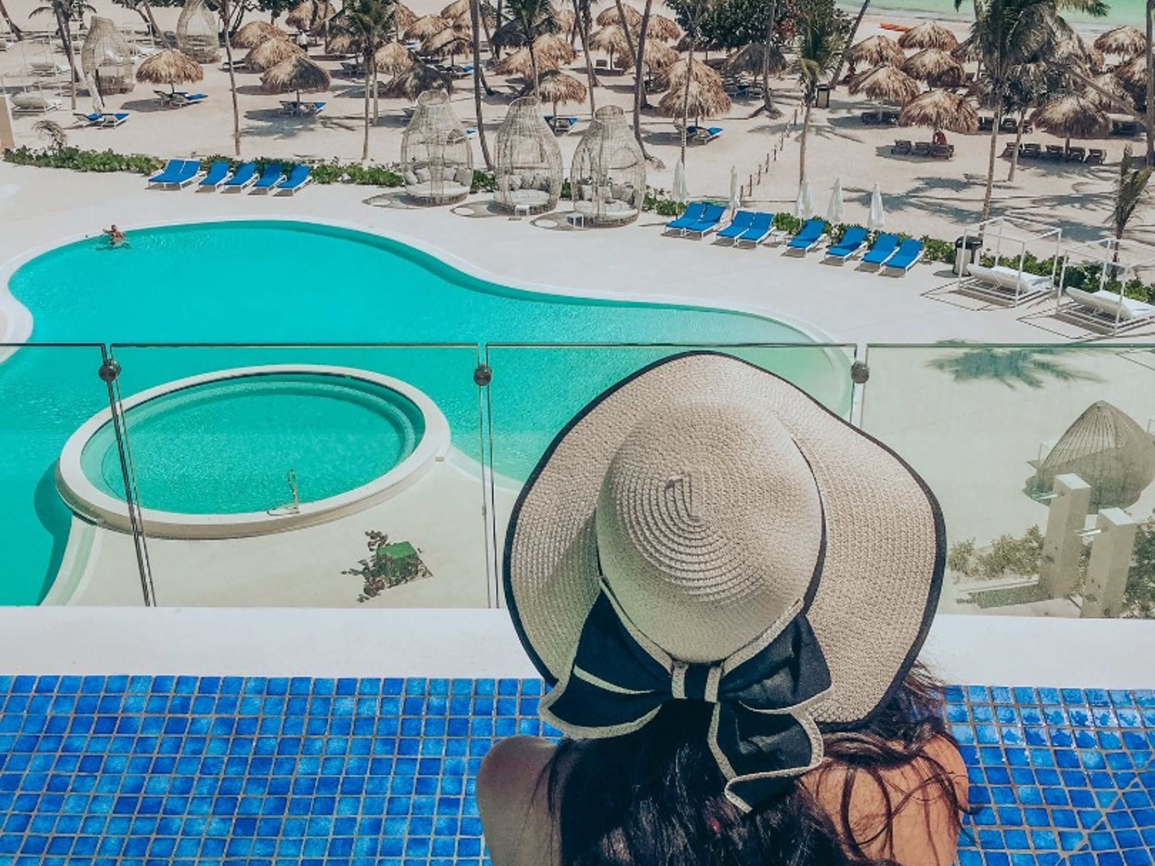 Hotel SERENADE PUNTA CANA BEACH & SPA  RESORT.Hotel's pool panoramic view.
