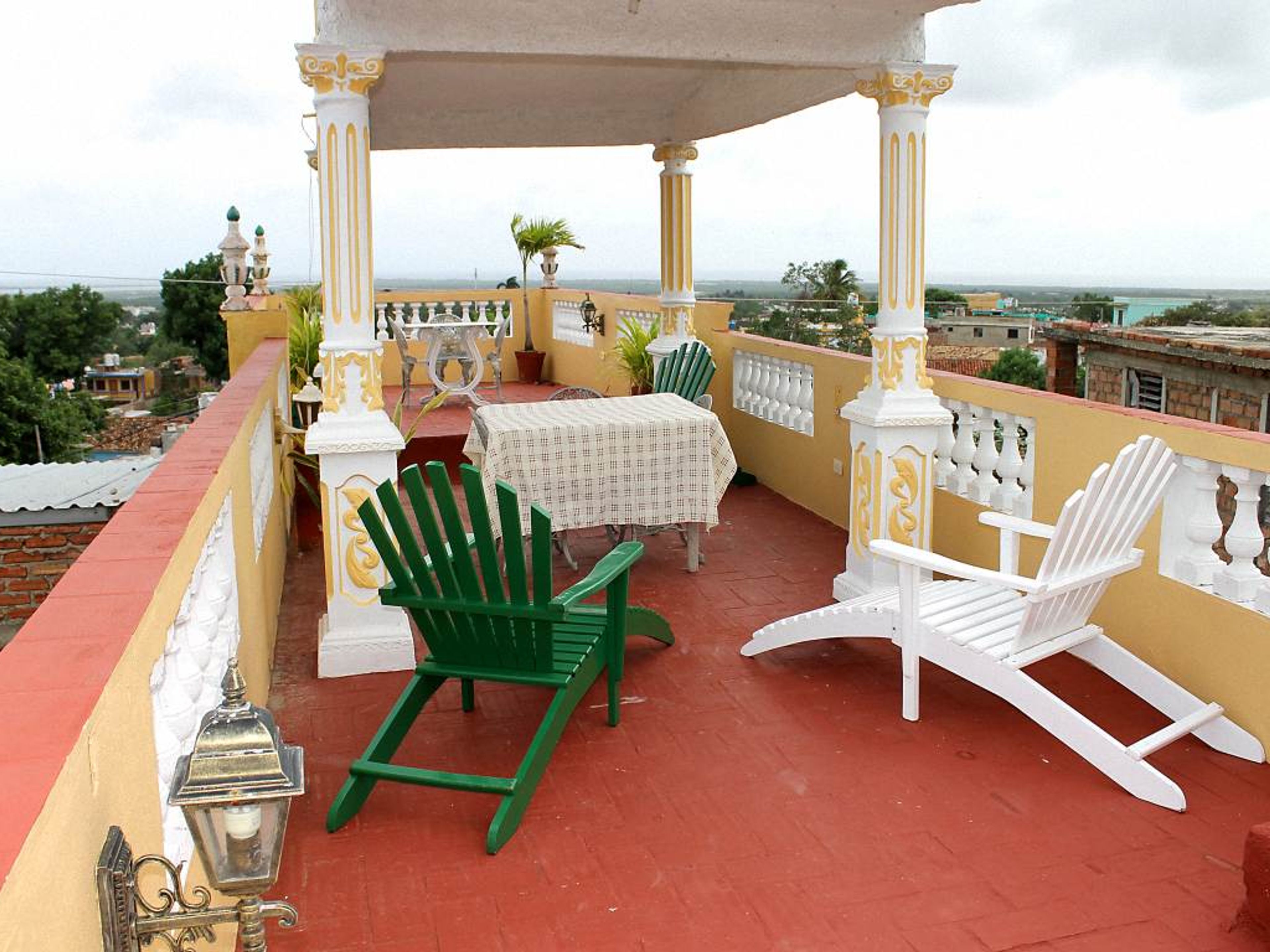 Hostal Buena Vista, CANTERÍA (Enrique Hart), No. 64House's terrace view with Trinidad old city view