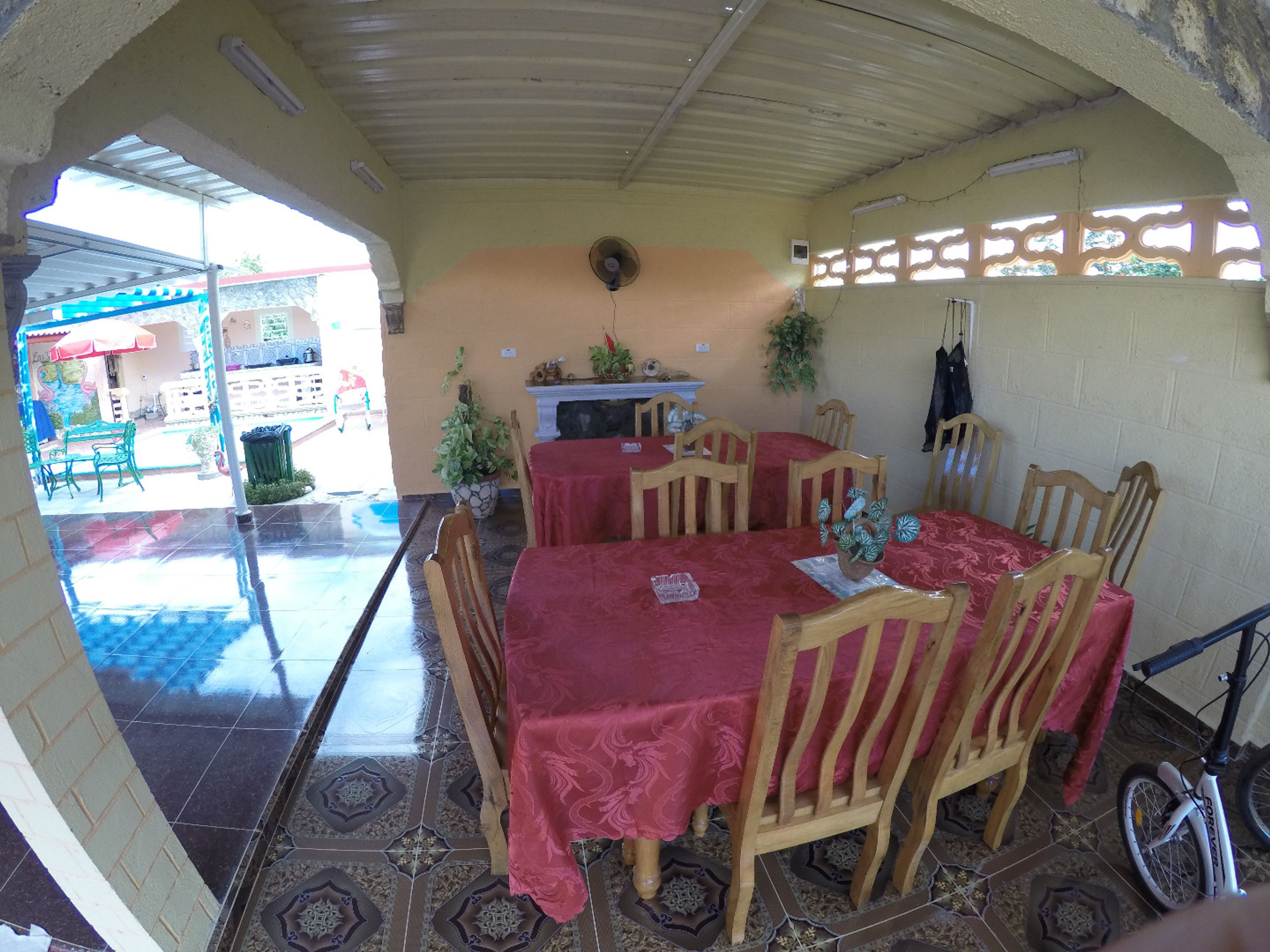 Hostal Tres Hermanas, PLAYA GIRÓNHouse's terrace view