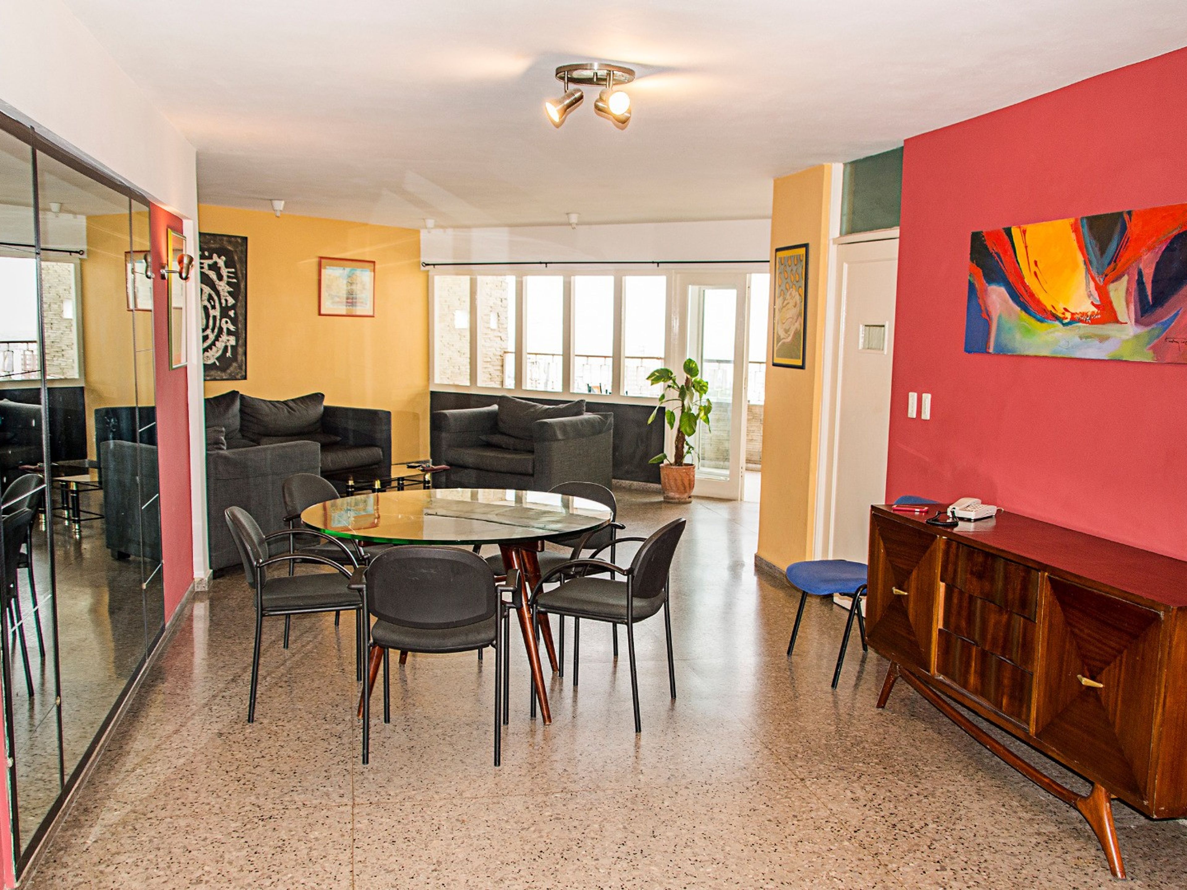 Ada's Ocean View Luxury 3 Room's Apartment, 23 AVENUE, No. 655Apartment's living-dinning room