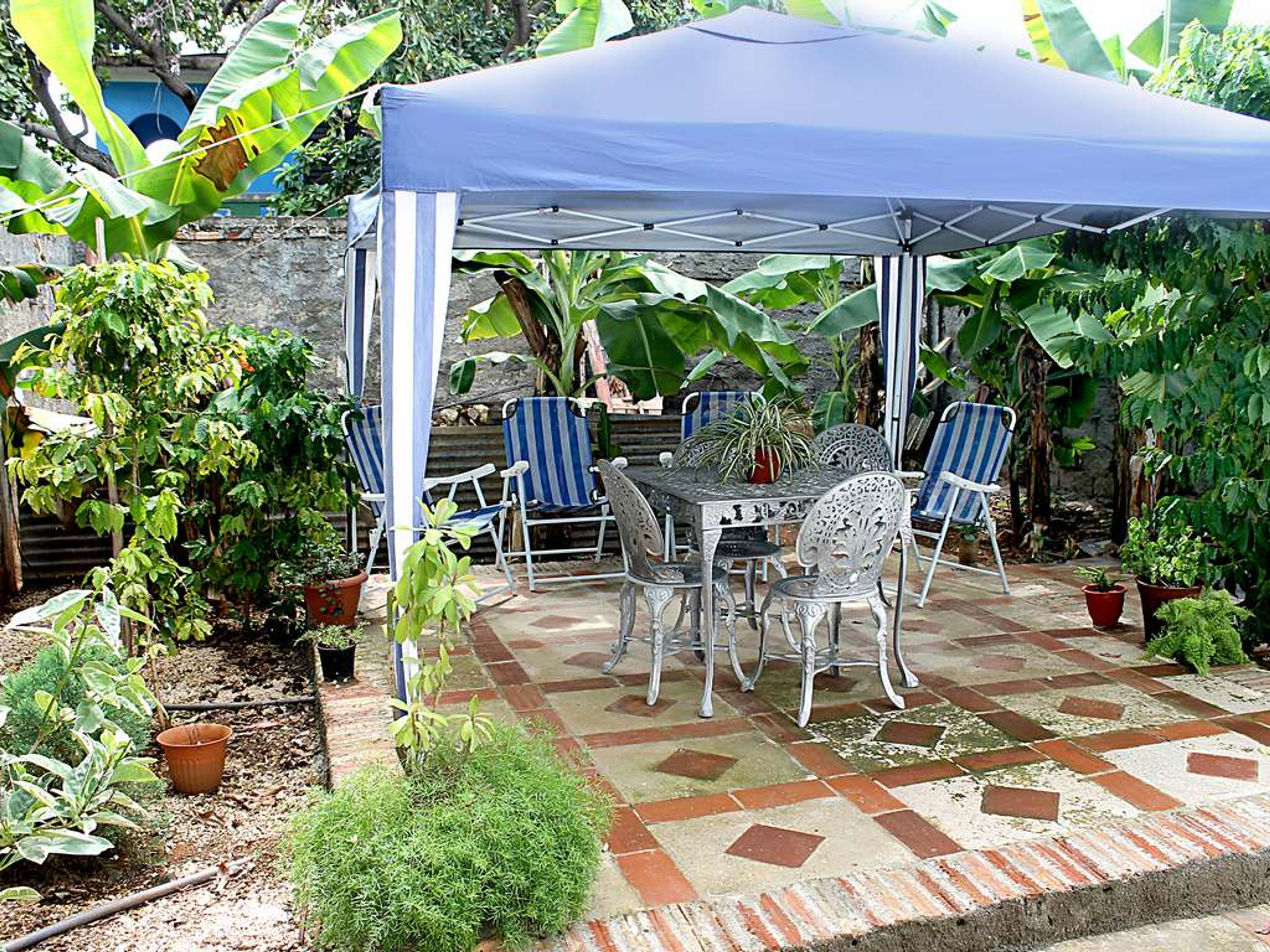 Hostal Monfemar, ANTONIO GUITERAS (Mercedes)  No. 8House's inside patio view