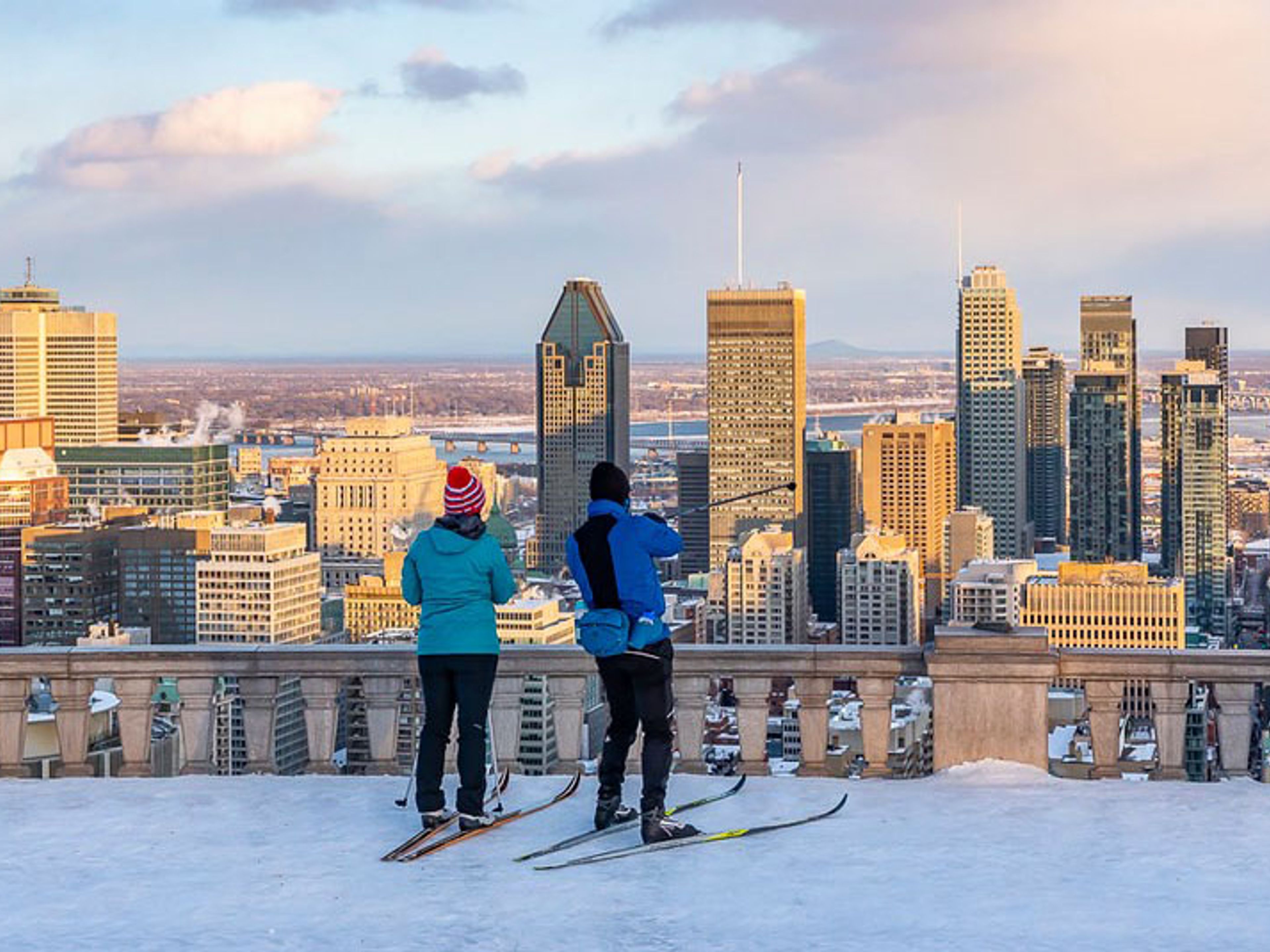 Mont Royal in Montreal city panoramic view, MONTREAL, Quebec province, Canada.