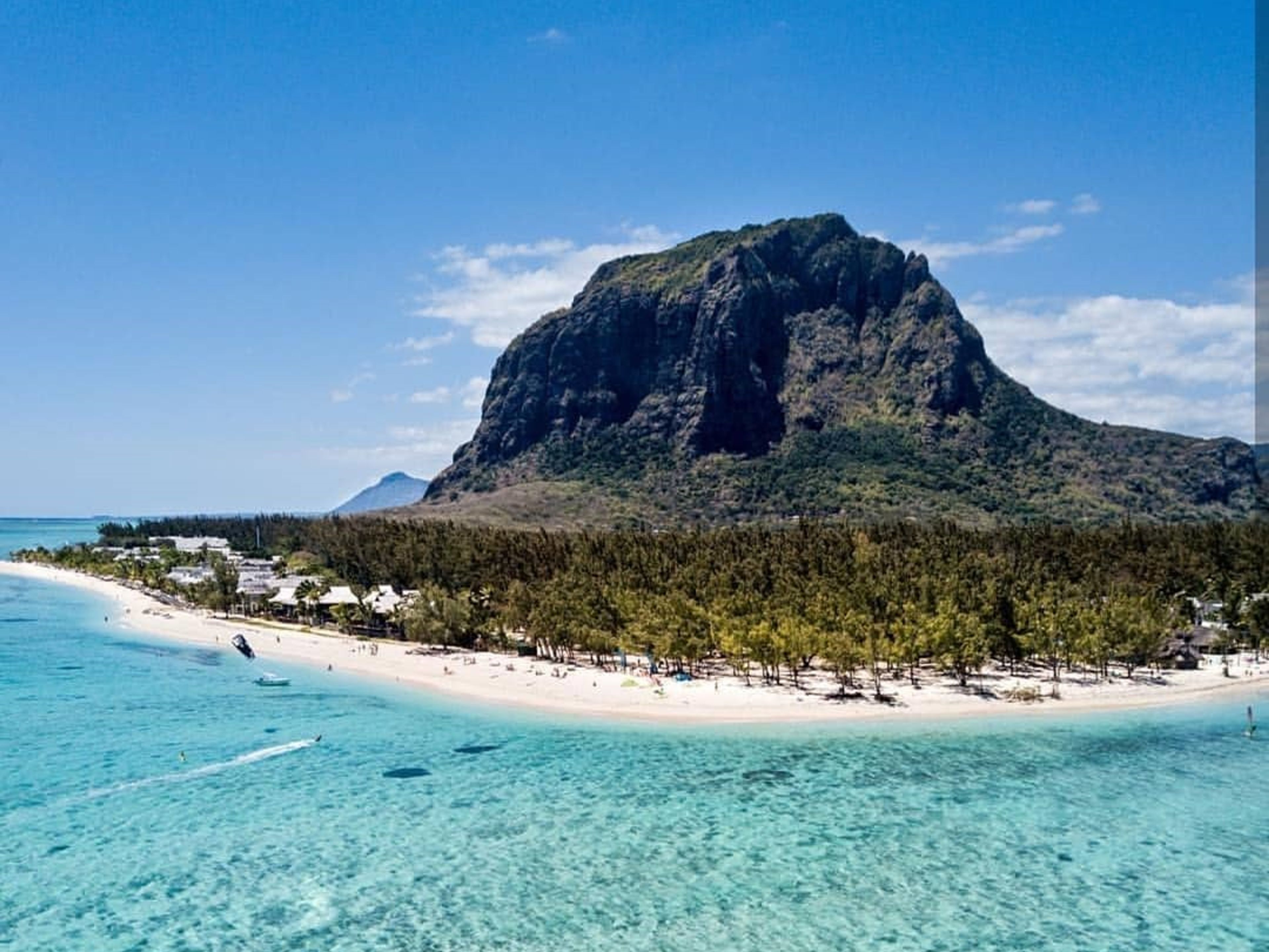 The Mauritius Island panoramic view, Mauritius, Africa.