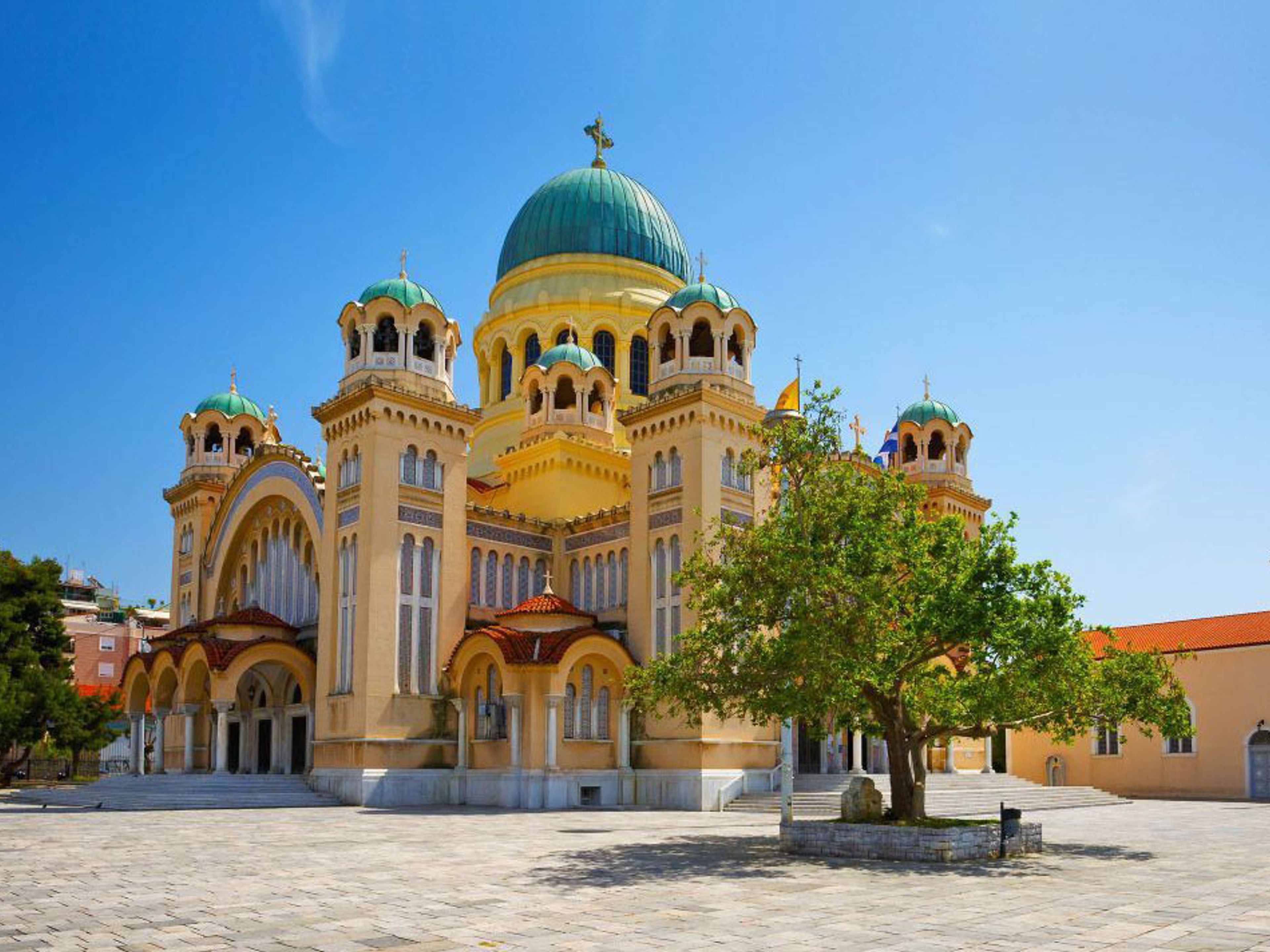 Church of Saint Andrew panoramic view, PATRAS, Peloponnese, Greece.
