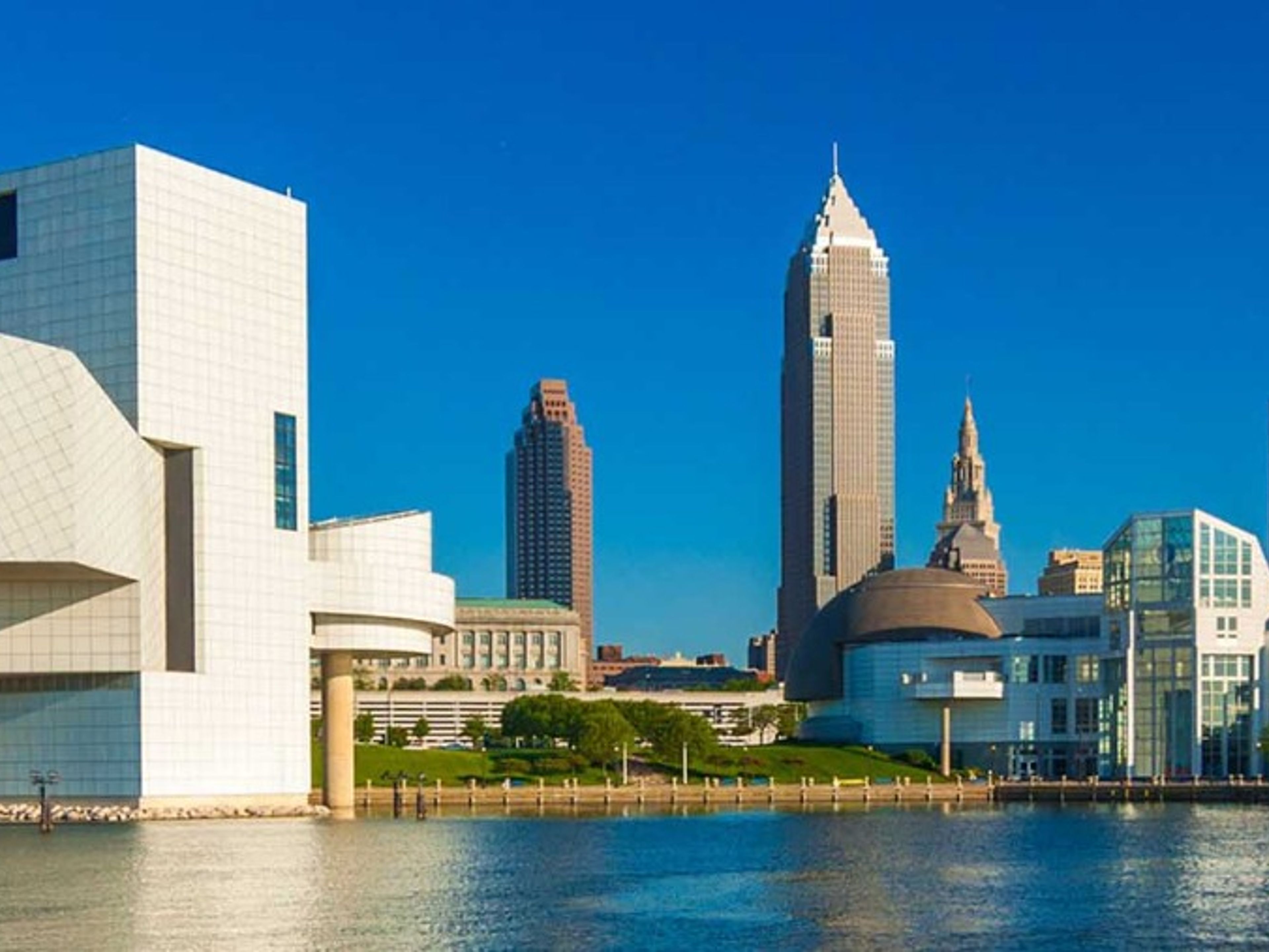 Cleveland city panoramic view, CLEVELAND, Ohio state, United States of America.
