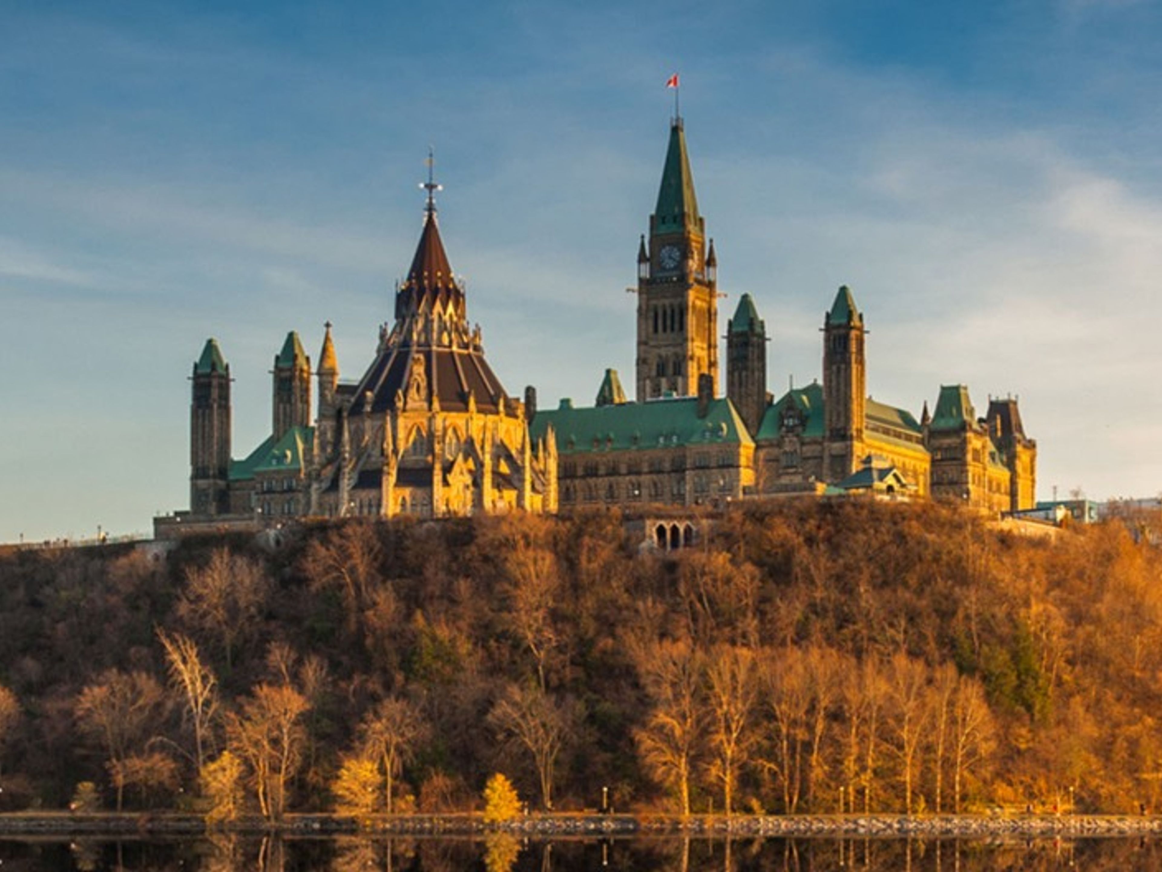 The Ottawa Parliament Hill pànoramic view, OTTAWA, Ontario province, Canada.