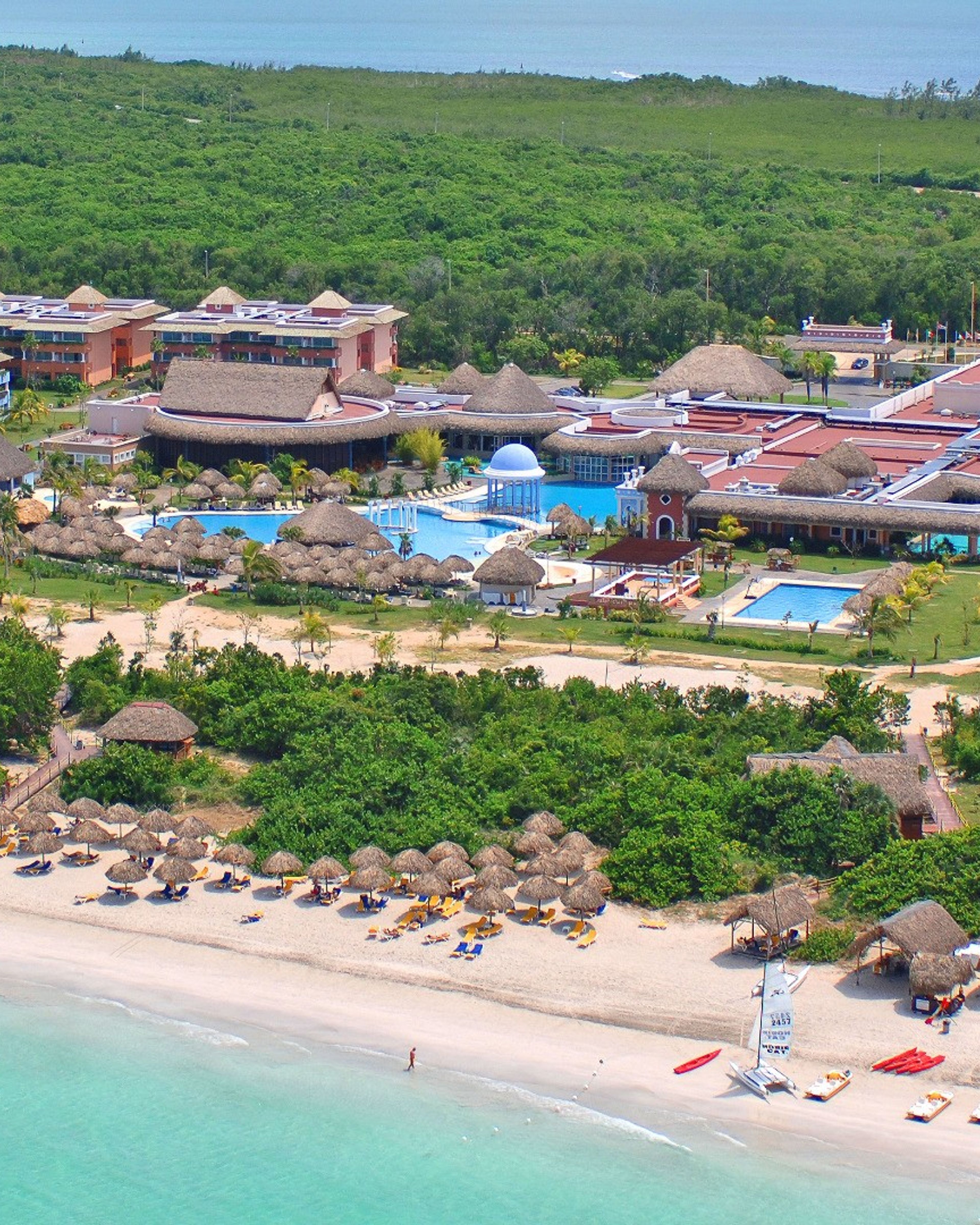 Hotel's aereal panoramic view
