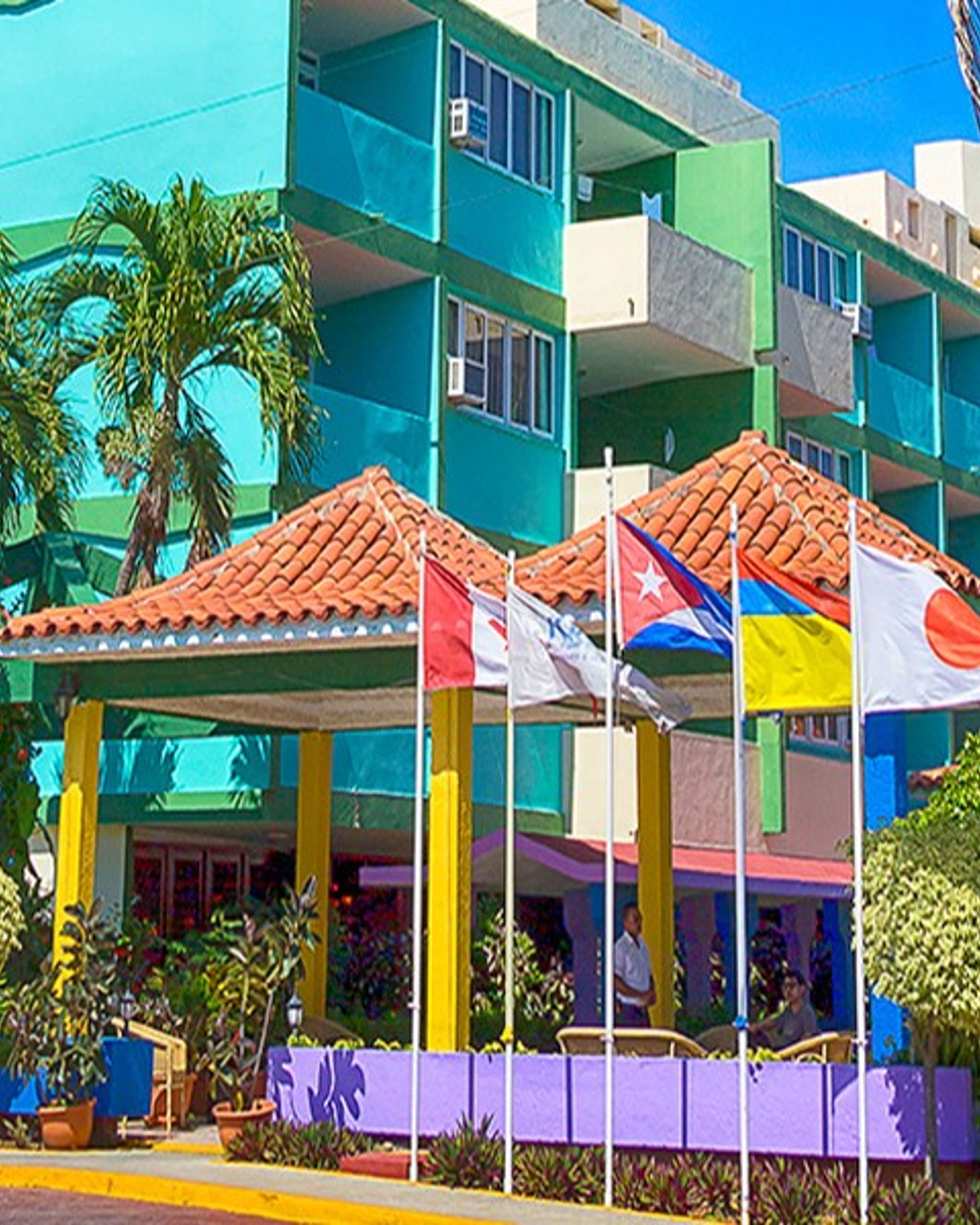 Panoramic hotel view