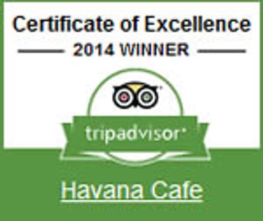 TripAdvisor : Certificat d'excellence.