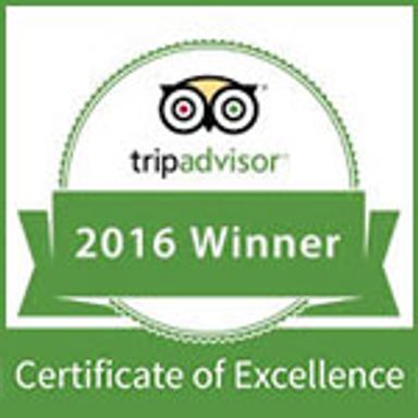 TripAdvisor : Certificat d'excellence.