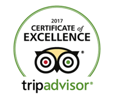TripAdvisor : Certificat d'excellence.