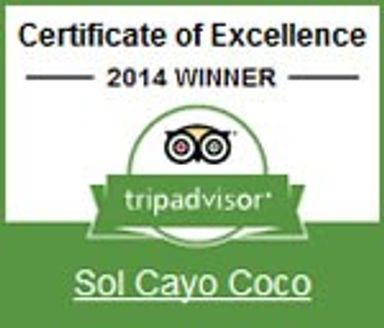 TripAdvisor: Certificate of Excellence.