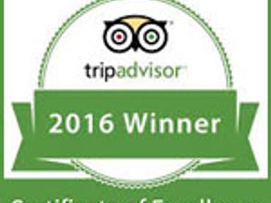 TripAdvisor : Certificat d'excellence.