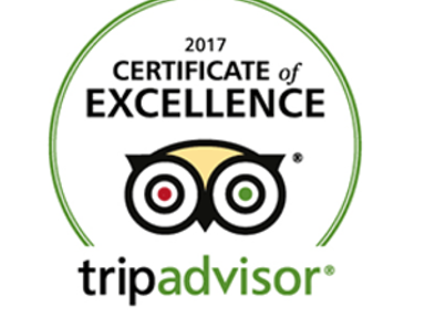TripAdvisor : Certificat d'excellence.