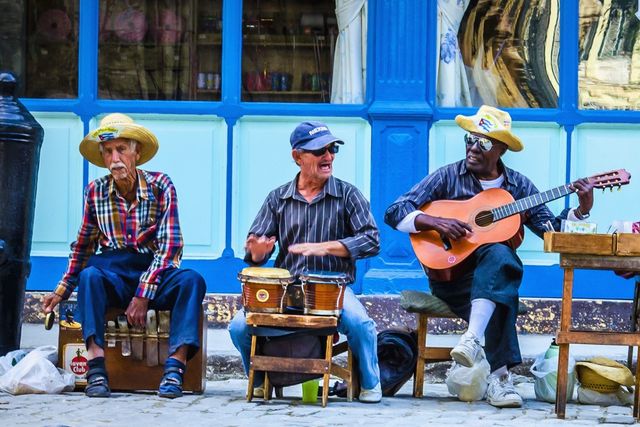 Traditional cuban music at Obispo street in Old Havana city