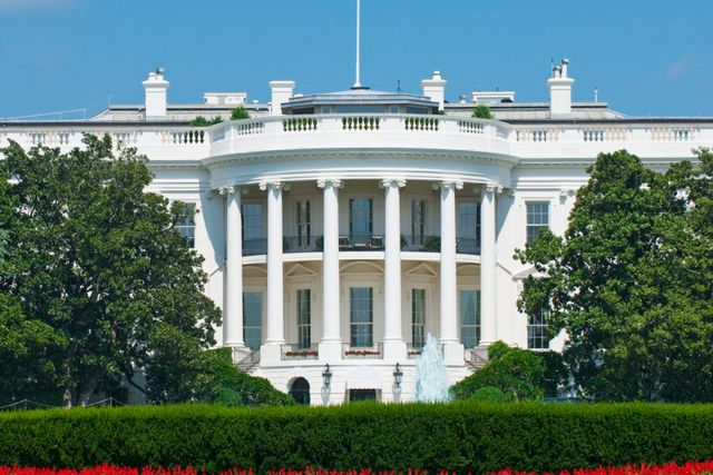 The White House panoramic view, WASHINGTON D.C., Washington state, United States of America.
