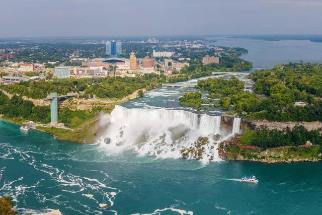 The Niagara Falls panoramic view, NIAGARA FALLS, Ontario province, Canada.