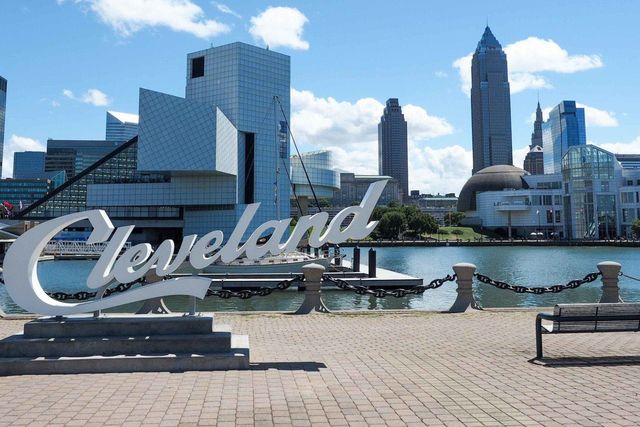 Cleveland city panoramic view, CLEVELAND, Ohio state, United States of America.