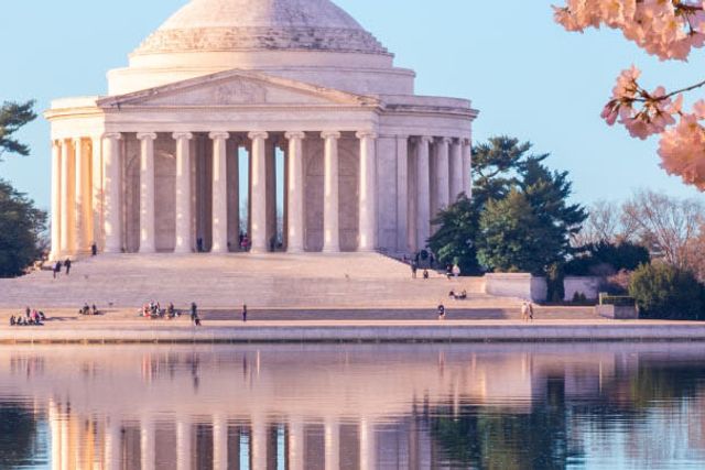 Thomas Jefferson monument panoramic view, WASHINGTON D.C., Washington state, United States of America.