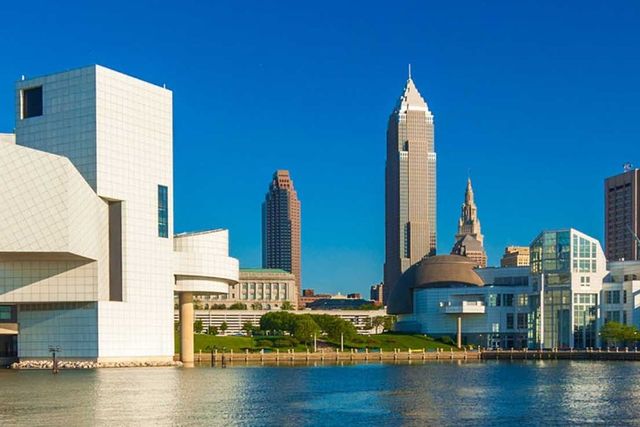 Cleveland city panoramic view, CLEVELAND, Ohio state, United States of America.