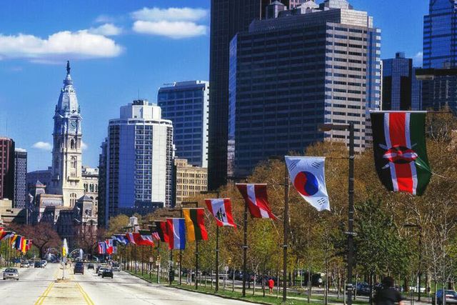 The City of Philadelphia panoramic view, PHILADELPHIA, Pennsylvania state, United States of America.