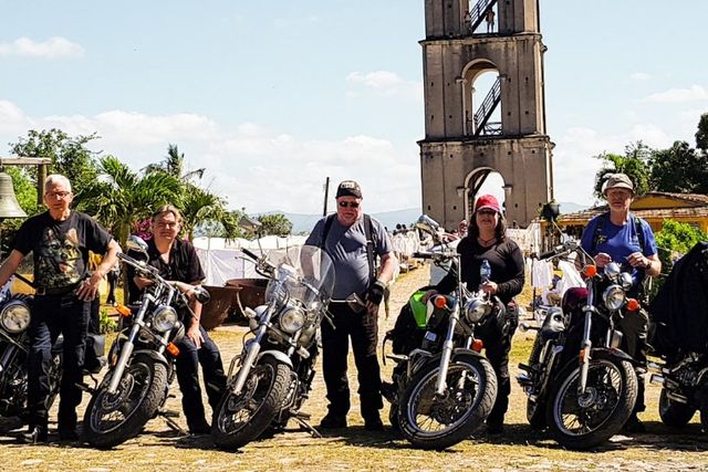 Motorcycle Tour to The Manaca Iznaga farm, Sugar Mill Valley in Trinidad, Sancti Spíritus. MOTORCYCLE TOUR FROM HAVANA TO CAYO SANTA MARÍA.