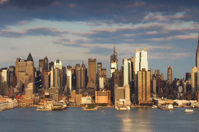 New York skyline panoramic view, NEW YORK, New York state, United States of America.