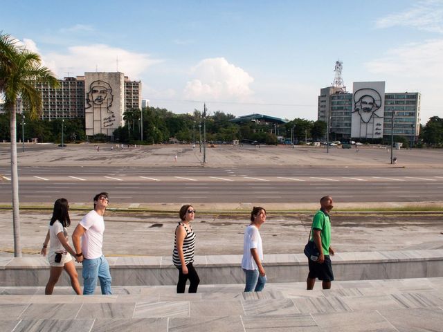 José Martí Revolution square panoramic view, Vedado, La Habana, Cuba.
