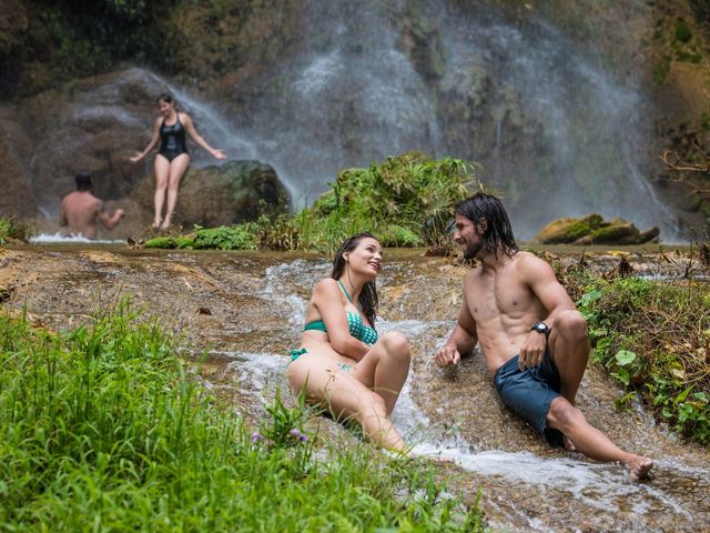 El Rocio waterfall panoramic view, Topes de Collantes Natural Park, Sancti Spiritus, Cuba.
