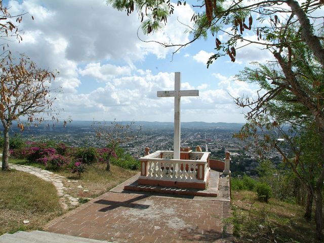 Loma de la Cruz monument panoramic view, Holguín city