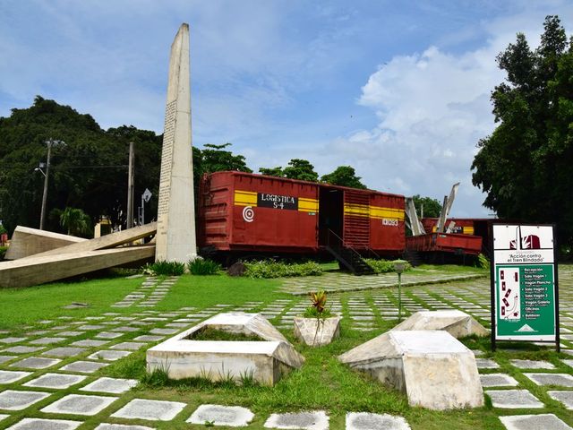 the Armored Train Monument panoramic view, Santa Clara, Villa Clara, Cuba.