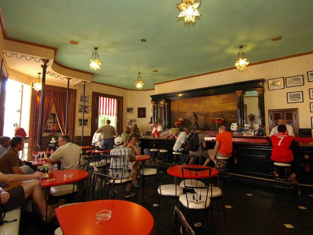 El Floridita Bar - Restaurant panoramic view, Old Havana, Havana, Cuba.
