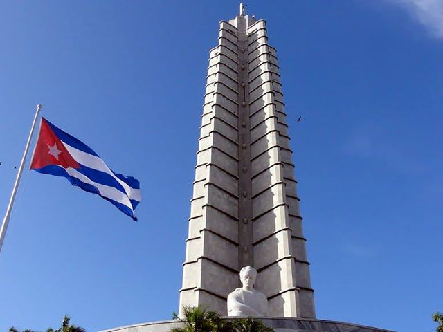 José Martí Revolution square panoramic view, Vedado, Havana, Cuba.