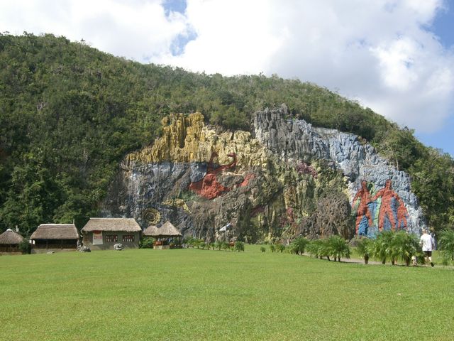 The Prehistoric mural panoramic view, Viñales valley