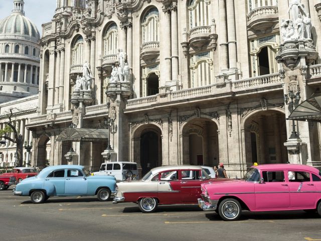 The Alicia Alonso Great Theater and The Capitol of Havana panoramic view, Old Havana
