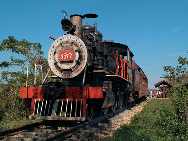 Ride on an steam train at the ancient sugar mill, Trinidad city