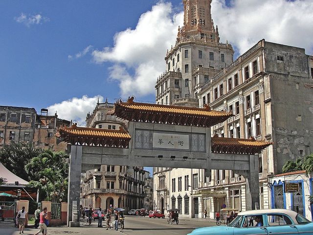 The China Town panoramic view, Old Havana, Havana, Cuba.