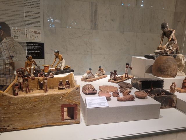 National Museum of Egyptian Civilization  interior view, Cairo, Egypt.
