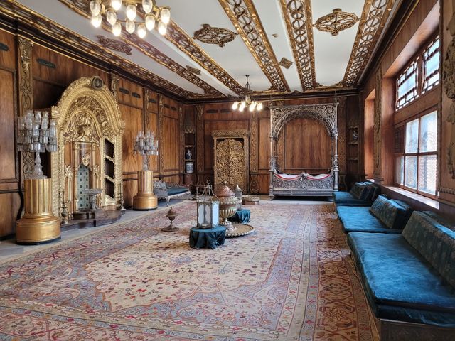 Palace of Prince Mohamed Ali interior view, Cairo, Egypt.