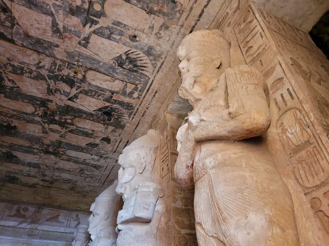 Temple of Abu Simbel panoramic view, Egypt.