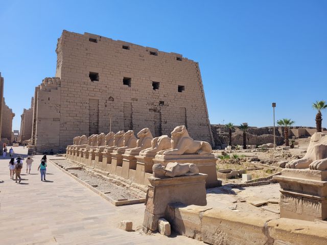 The Temple of Karnak: the great sanctuary of Amun panoramic view, Luxor, Egypt.
