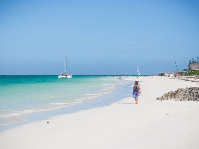 Varadero beach panoramic view, Matanzas, Cuba. MOTORCYCLE TOUR FROM HAVANA TO PLAYAS DEL ESTE & VARADERO.