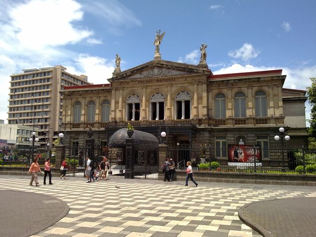 The National Theater of San José panoramic view, Costa Rica