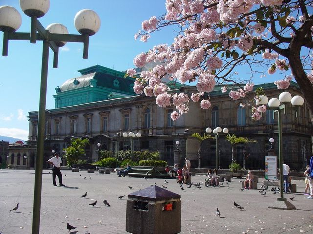 The National Theater of San José panoramic view, Costa Rica