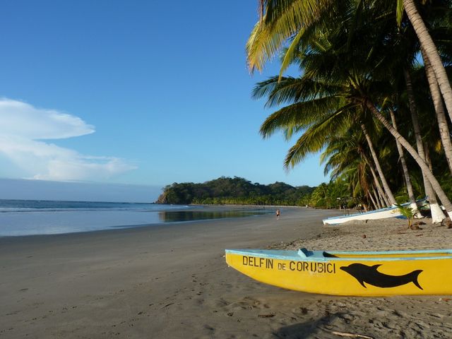 Samara beach panoramic view, Costa Rica
