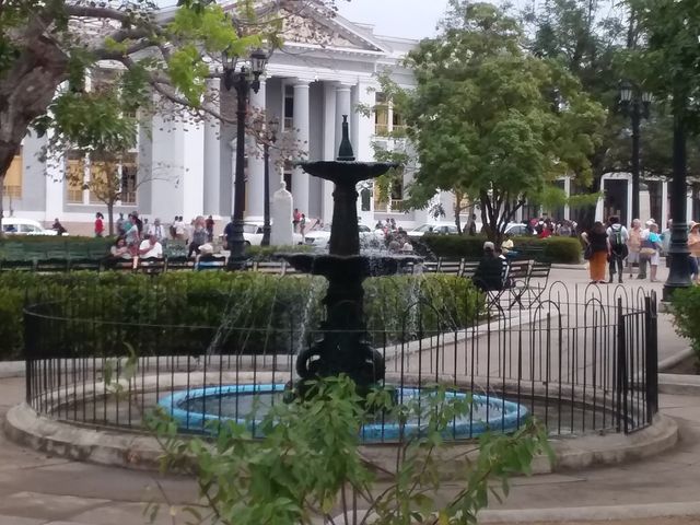 José Martí central park panoramic view, Cienfuegos city, Cuba.